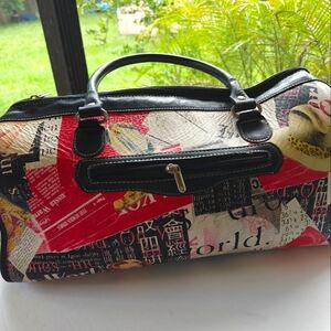 VINTAGE GORGEOUS LEATHER TRAVEL BAG